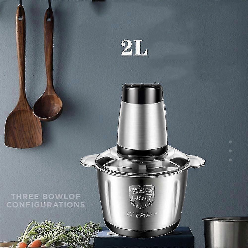 2l / 3l potente tritacarne Frullatore Chopper con funzione mixer per la preparazione di carne macinata, carne tritata, salse e frullati 3L A