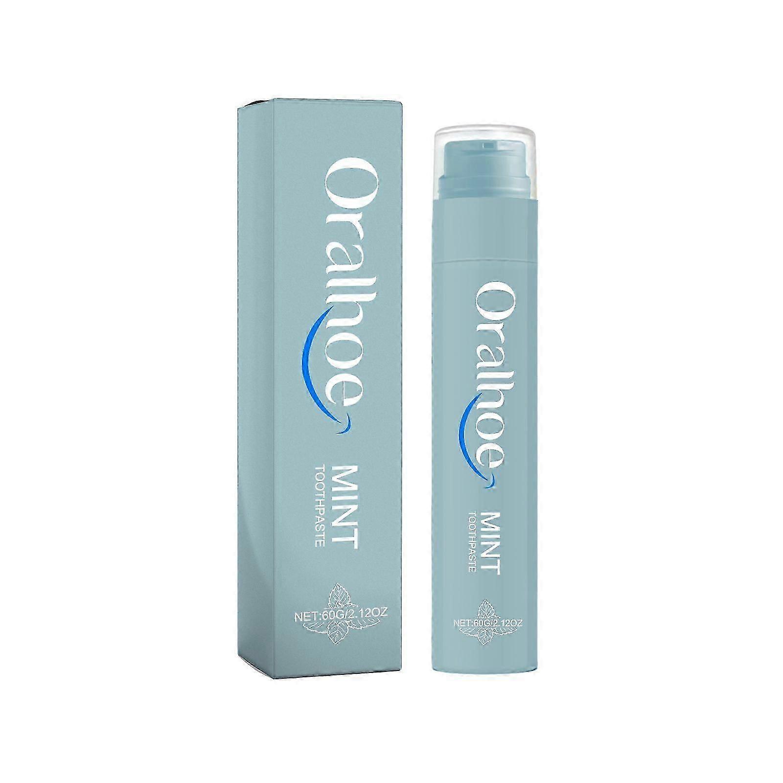 Mint Toothpaste - Fresh Breath, Multi-Flavor, Removes Tartar & Stains, 60g