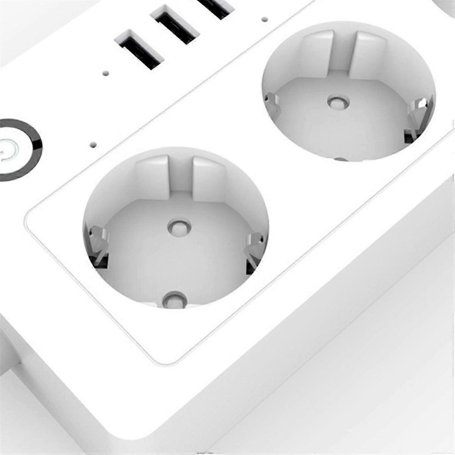 European Standard USB Power Strip Tuya Smart European Standard Power Strip WiFi Smart Power Strip EU Plug