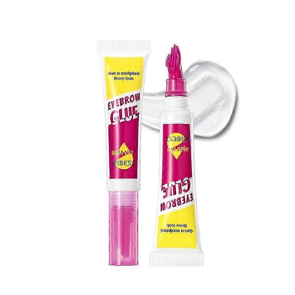 The Brow Glue Crazy Lift, Brow Lamination Gel with 16HR Strong Hold & Built-In Styling Comb - Clear Eyebrow Gel - Waterproof & Sweatproof