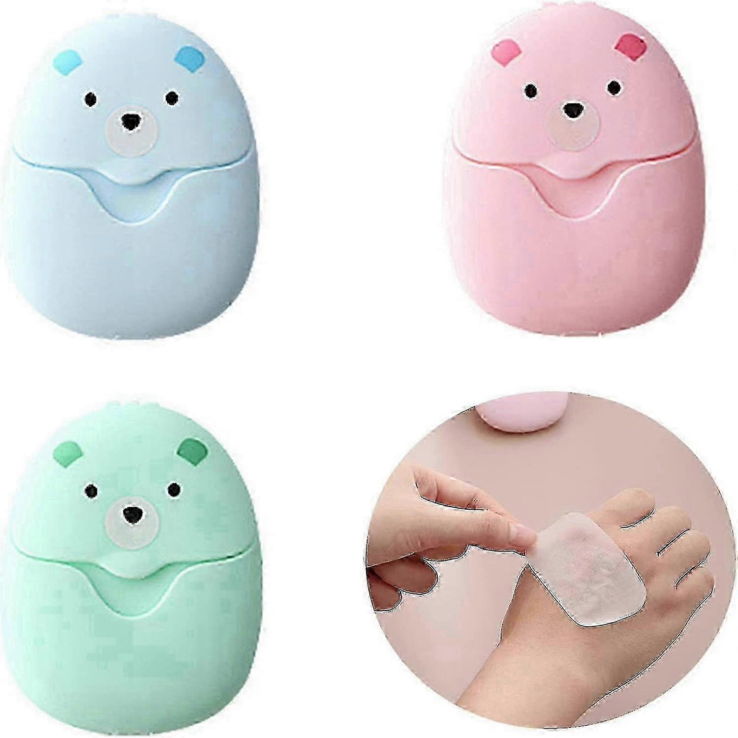 3 Packs for US soap sheets, plastic for travel boxes, outdoor activities, available in 3 colors