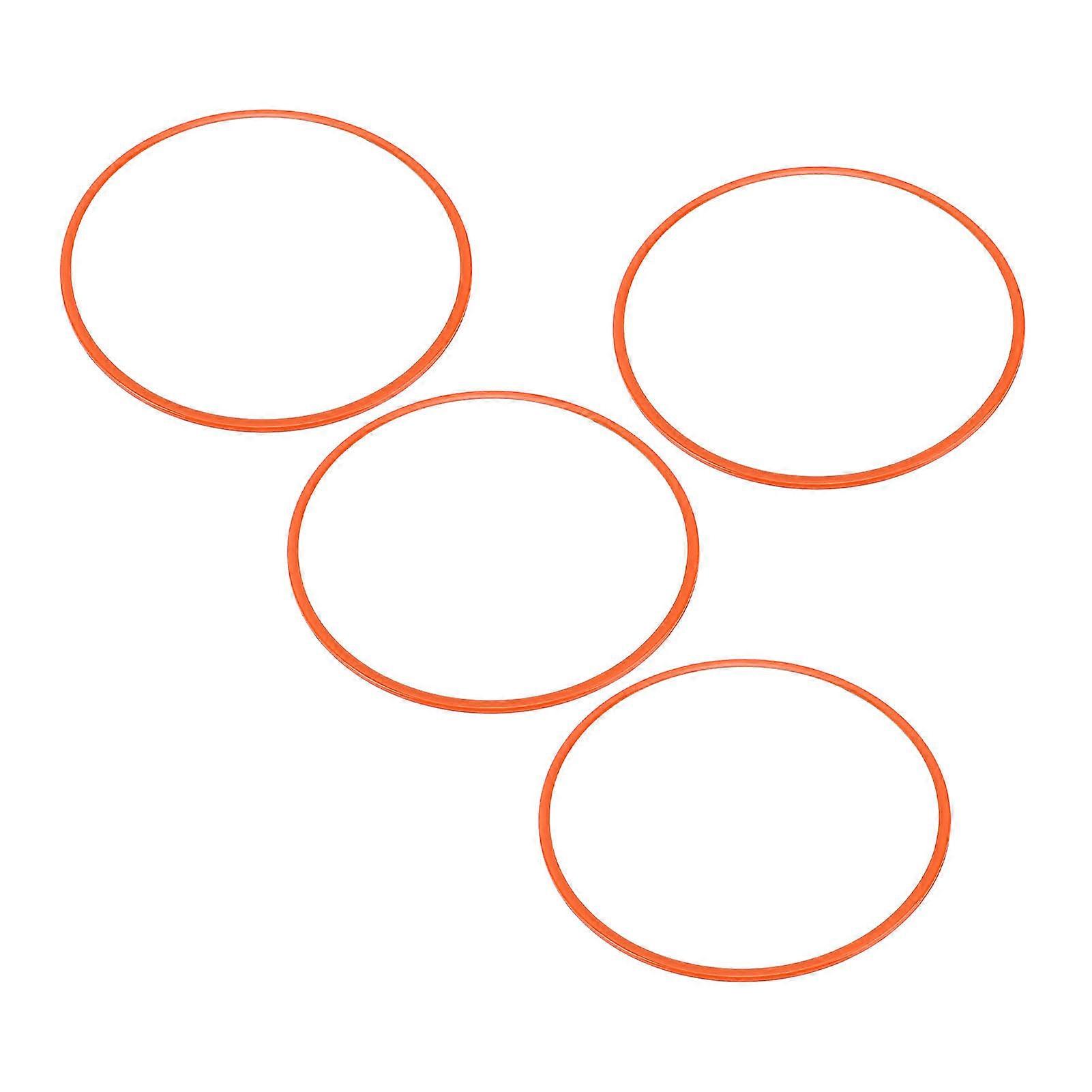 4 Pcs 17 Inch Orange Wheel Rim Protector Ring Scratch Proof