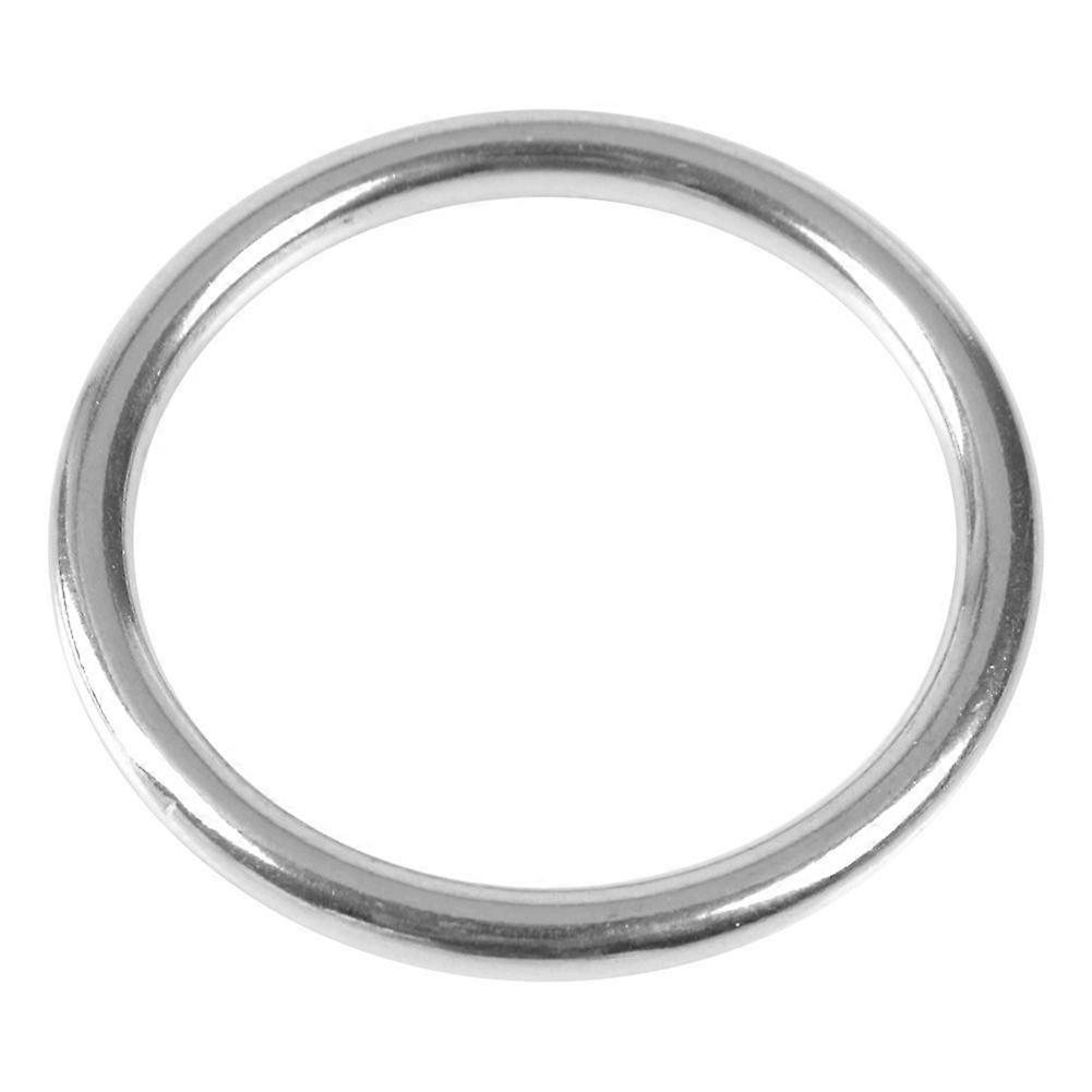 304 Stainless Steel Boat Marine Welded Ring O Round Ring Polished Circle 6*80mm