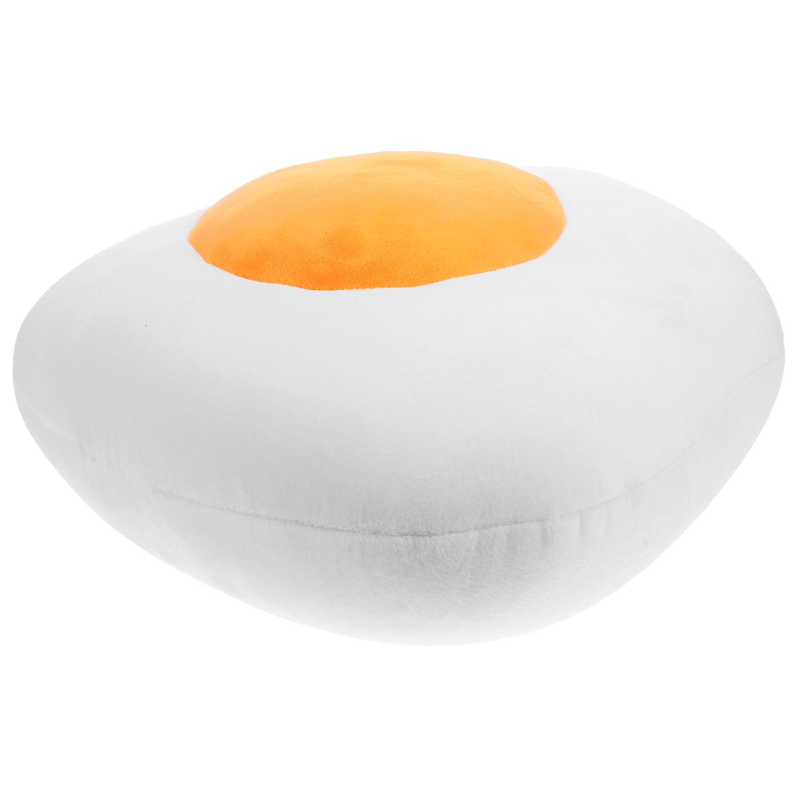 Plush Doll Poached Egg Cushion for Women Use 1Pcs Orange