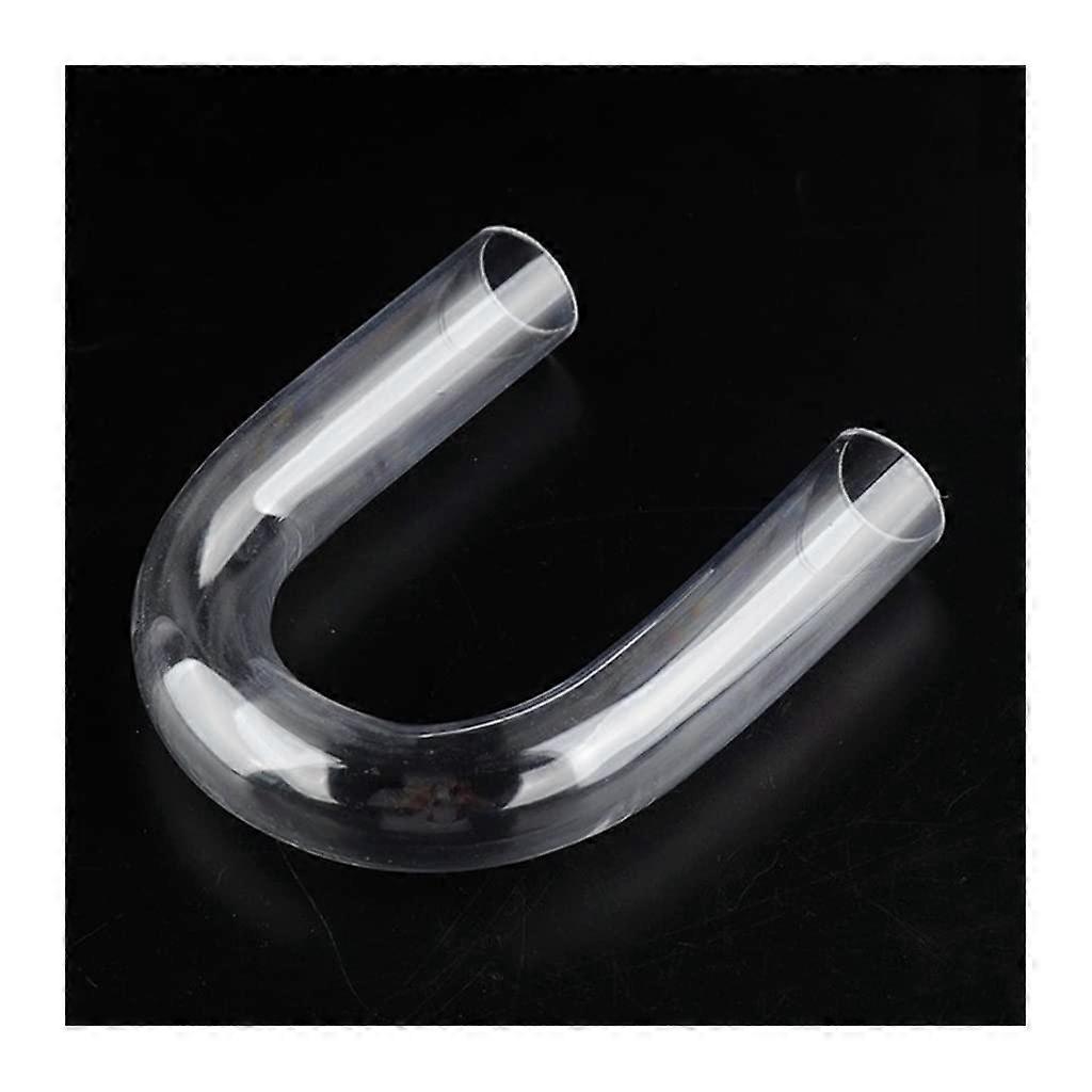Acrylic Fish Tank Water Pipe, Transparent Round Tube, 20mm Outer Dia, UShape Connector, 1 Pc Aquarium Water Supply Tube
