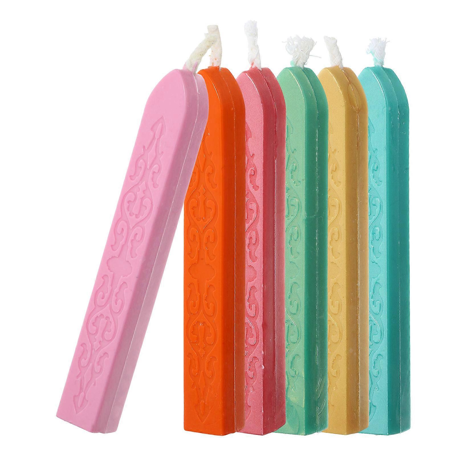 Fire Wax Sticks Practical Wax Stick for Sealing Letters 6Pcs