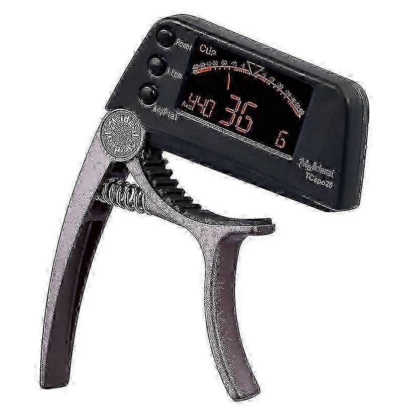 Akustisk gitartuner Capo Quick Change Key 2 i 1 Capo Tuner Metal for elektrisk gitar Bass Kromatiske deler