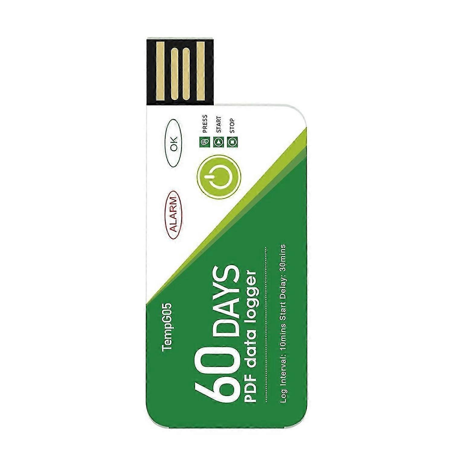 Digital Data Logger Temperature Sensor with Alarm USB Socket