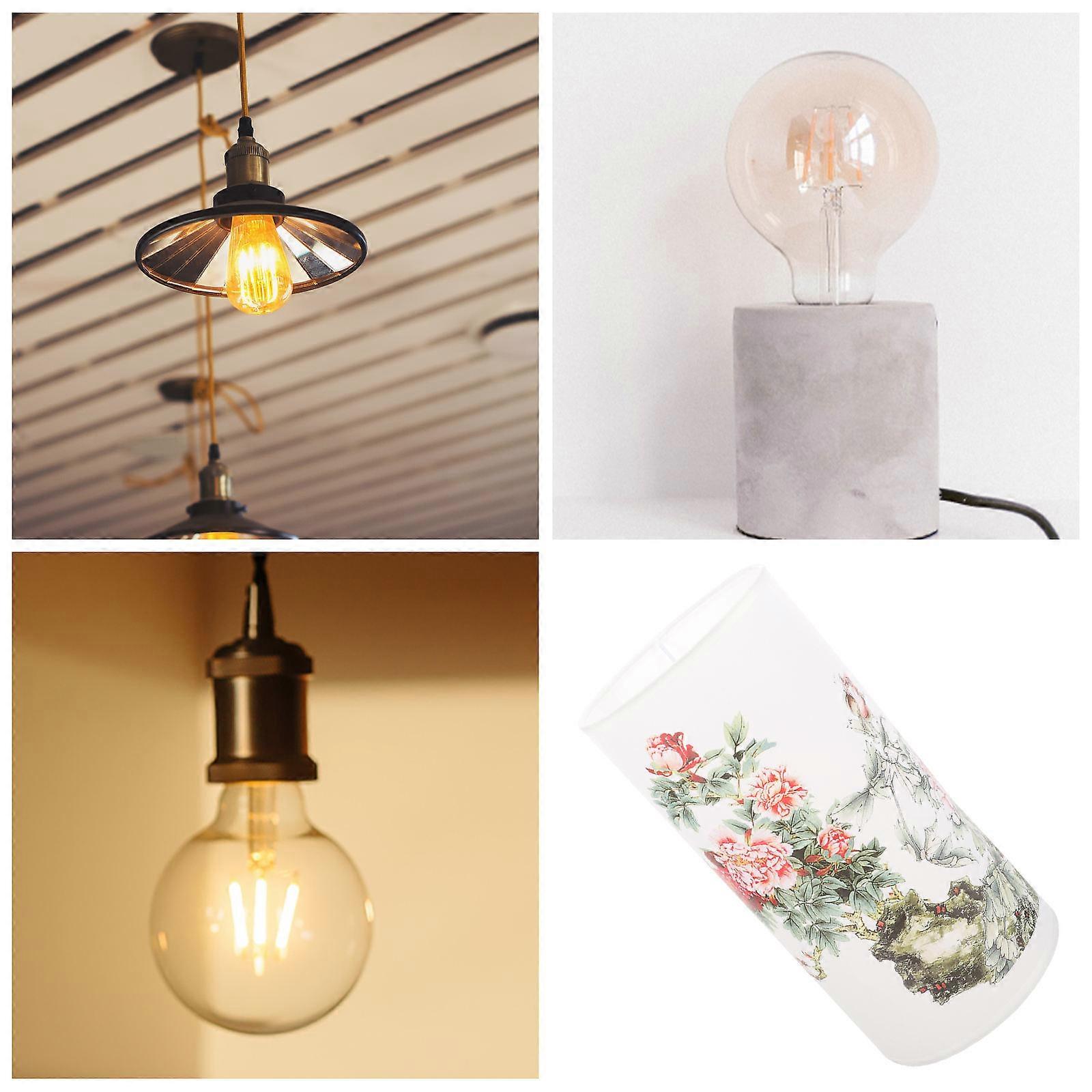 Retro Paper Lampshade Barrel Lamp Cover for Home Use with E27 Socket
