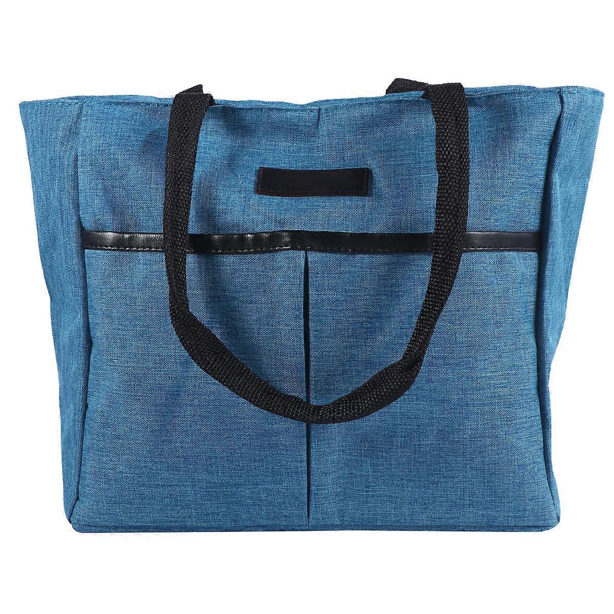 Reusable Lunch Bag Lunch Box Storage Pouch Winter Blue Aluminum Foil Material Easy to Clean 1Pack