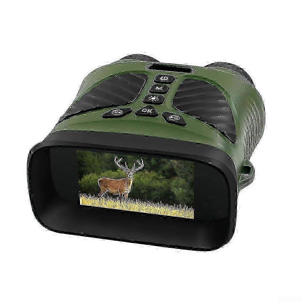 NightVision Digital Binoculars with 3' LCD, 40MP, 2.5K UHD, 10X Zoom, 250300m Range (Green)
