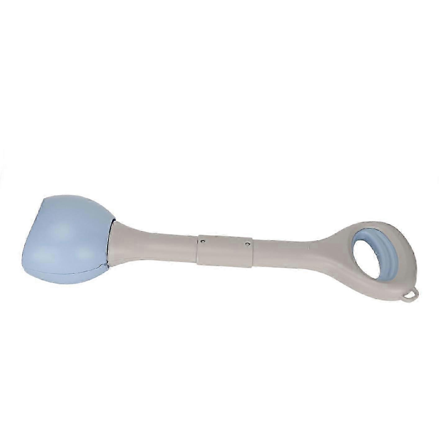 Portable Pet Pooper Scooper Dog Poop Picker With Handle And Hanging Buckle For Large And Small Dogs - L-blue