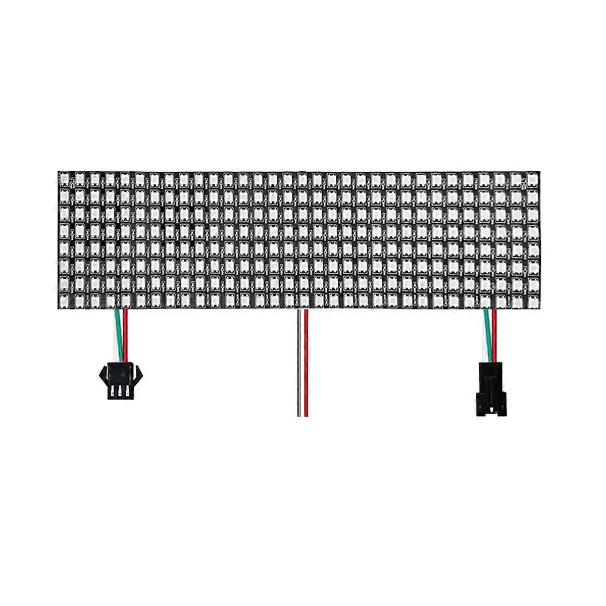 Programmable LED Panel,WS2812B RGB 8x32 Pixels Digital Flexible Dot Individually Addressable LED Display Screen