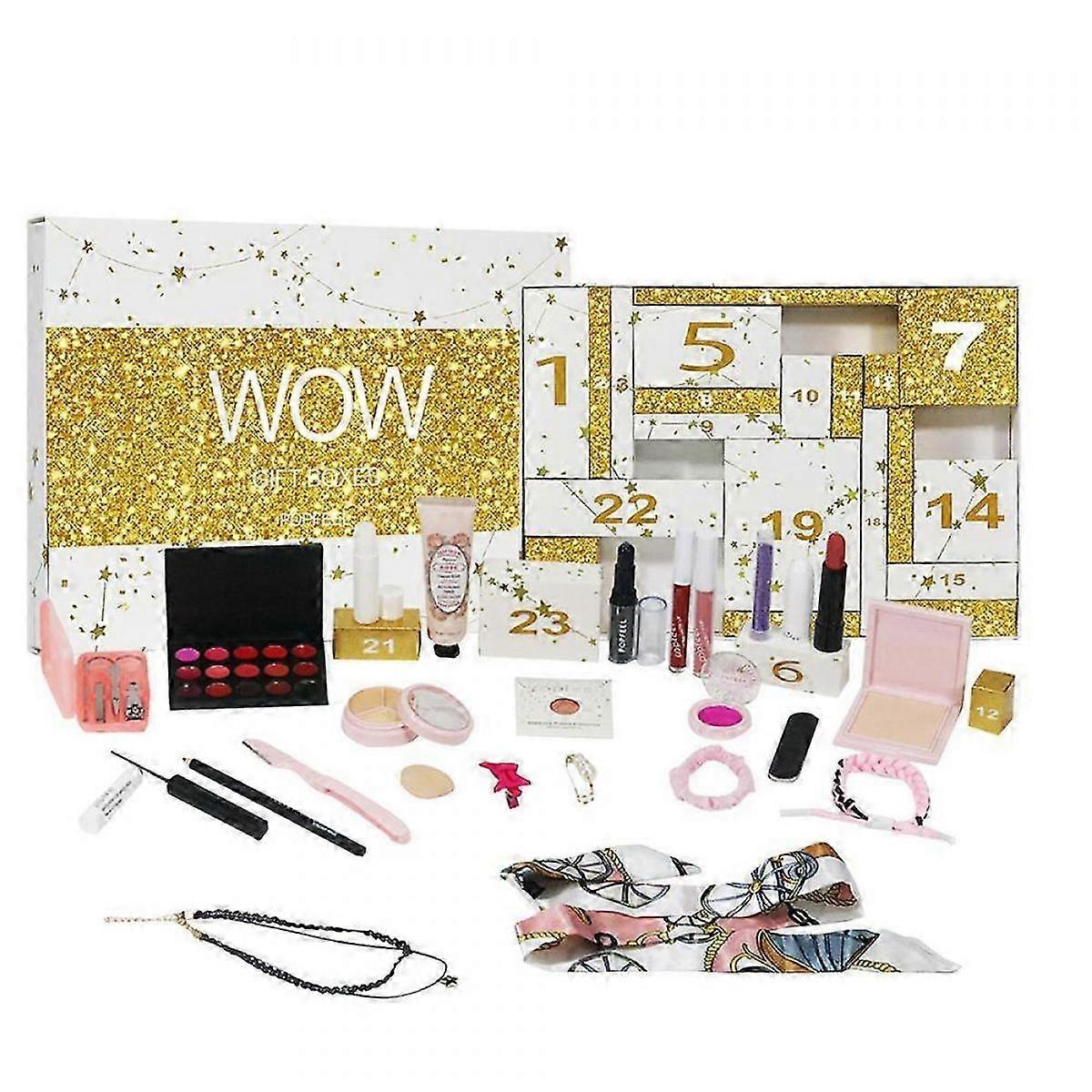 24 Days Beauty Advent Calendar Holiday Calendar Countdown Calendar Lipstick Eyeshadow Make Up Calendar 24 Days Of Surprises