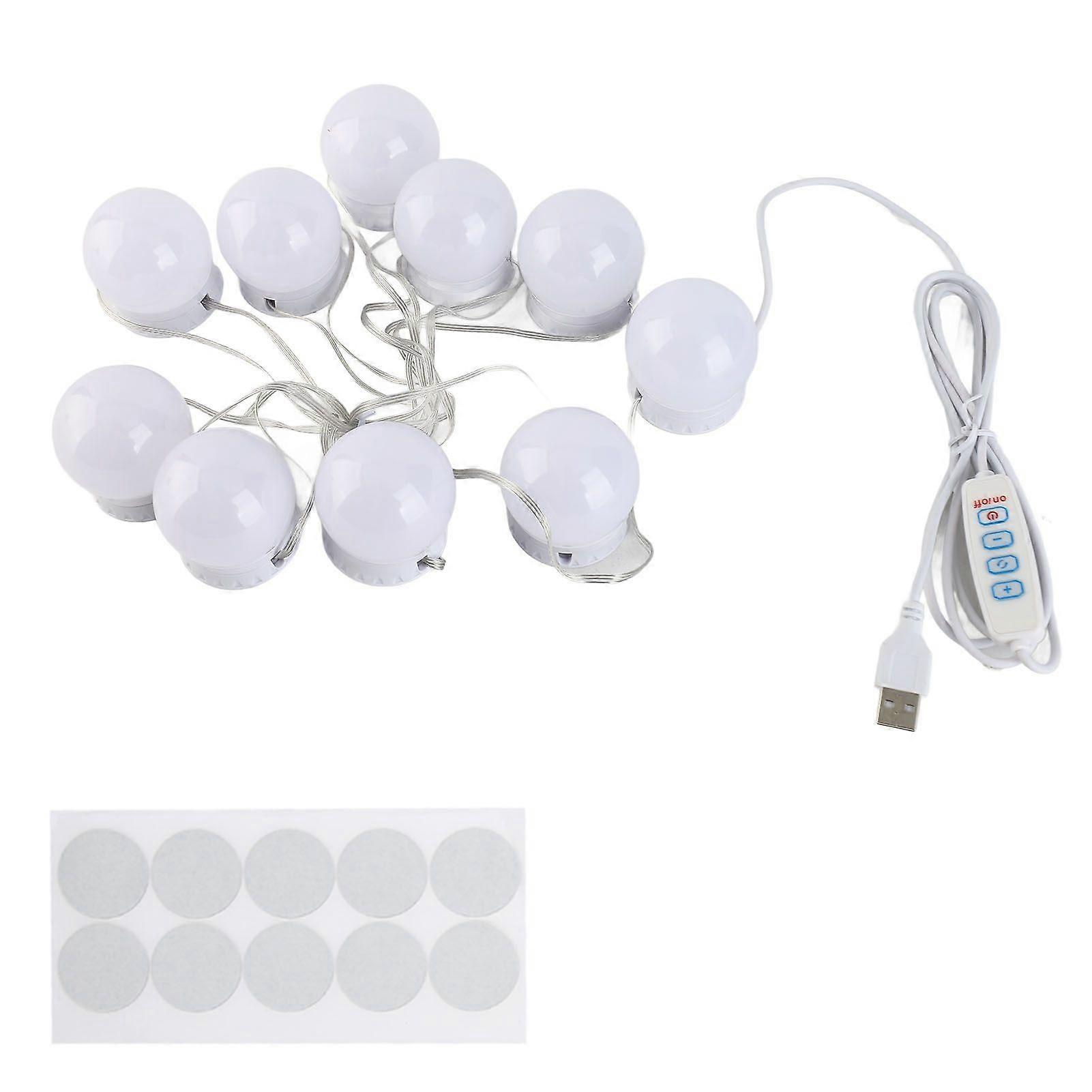 LED Makeup Mirror Lights Dimmable Bulb Warm/Cold Tones Dressing Mirror Decorative Light