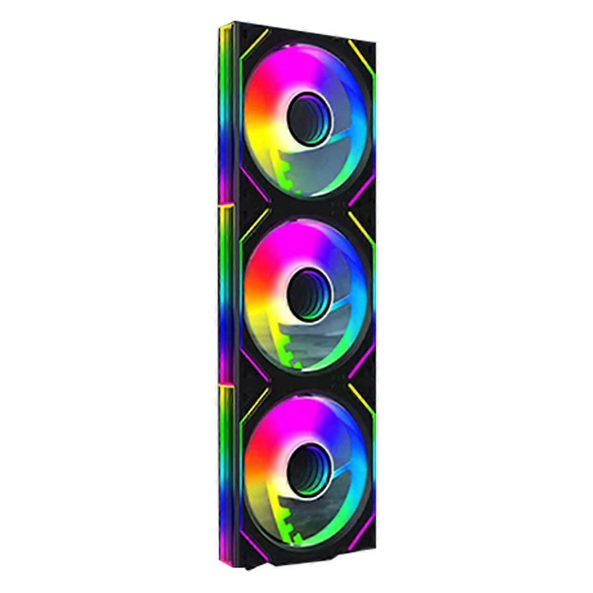 V2 ARGB Case Fan PWM Cooler for PC Case Fans Black A