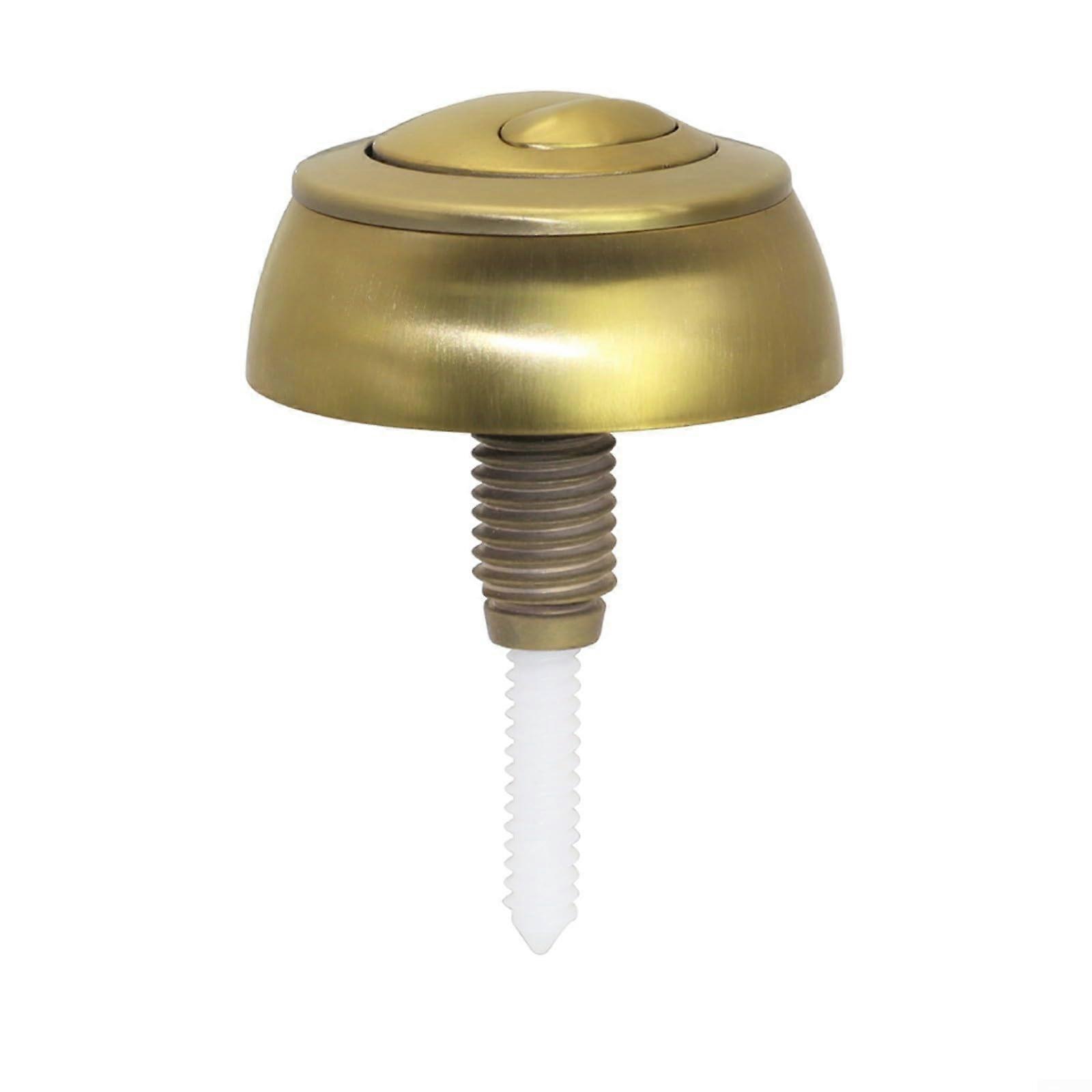 Dual Flush Toilet Push Button For Model 49 ABS Material Gold Tank Button Fits Standard Cistern Holes