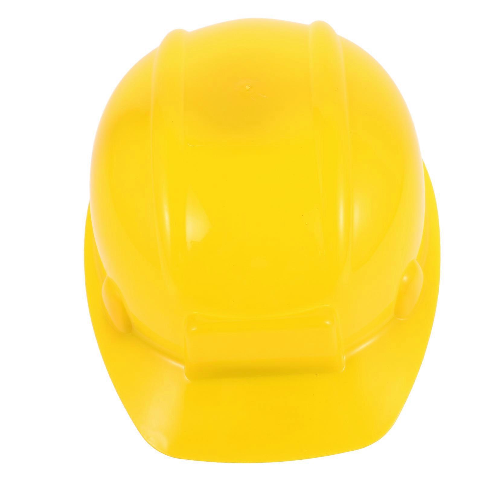 Kids Hard Hats Yellow Construction for Roleplaying 4Pcs Set