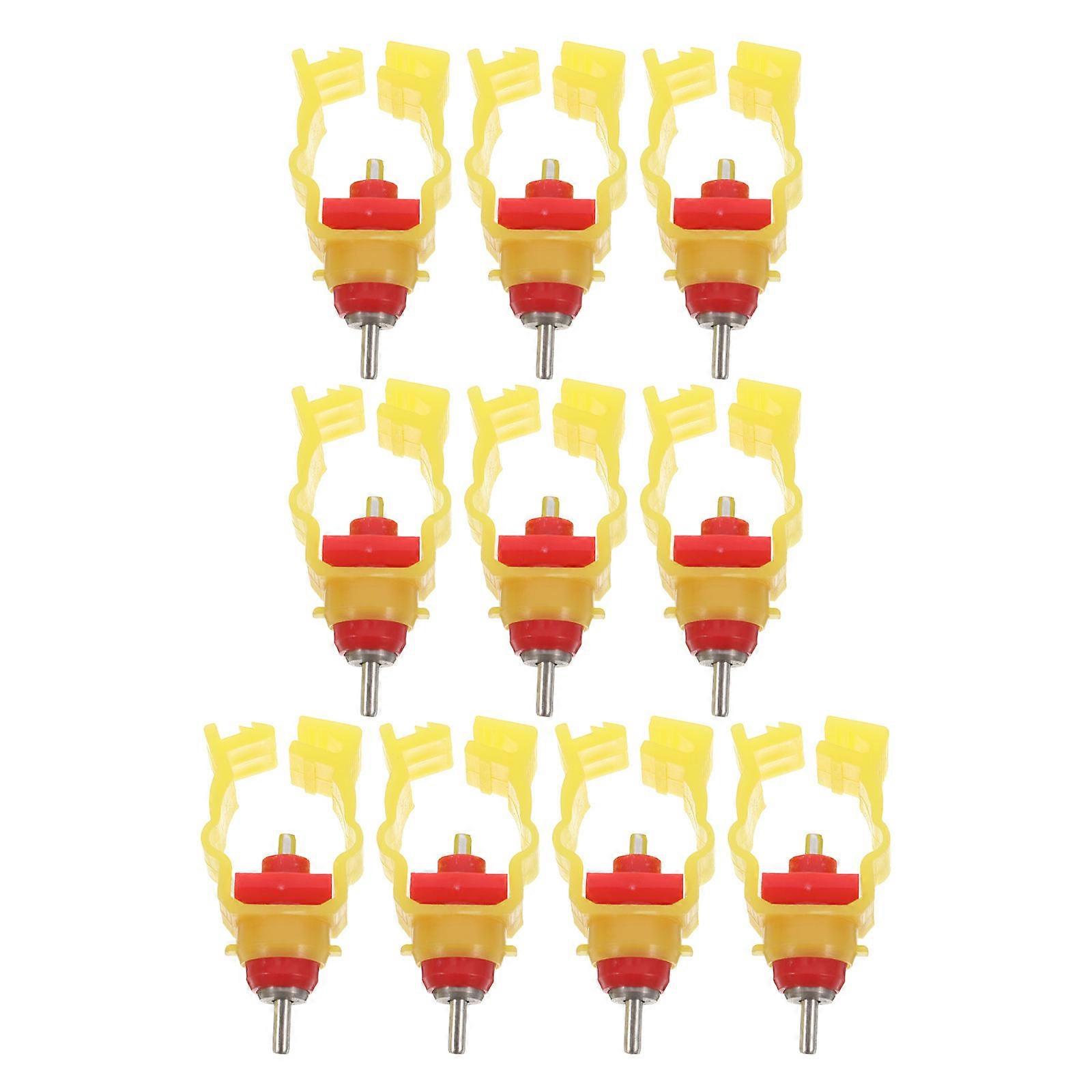 Chicken Waterer Automatic Poultry Water Drinker Nozzles 40Pcs Stainless Steel