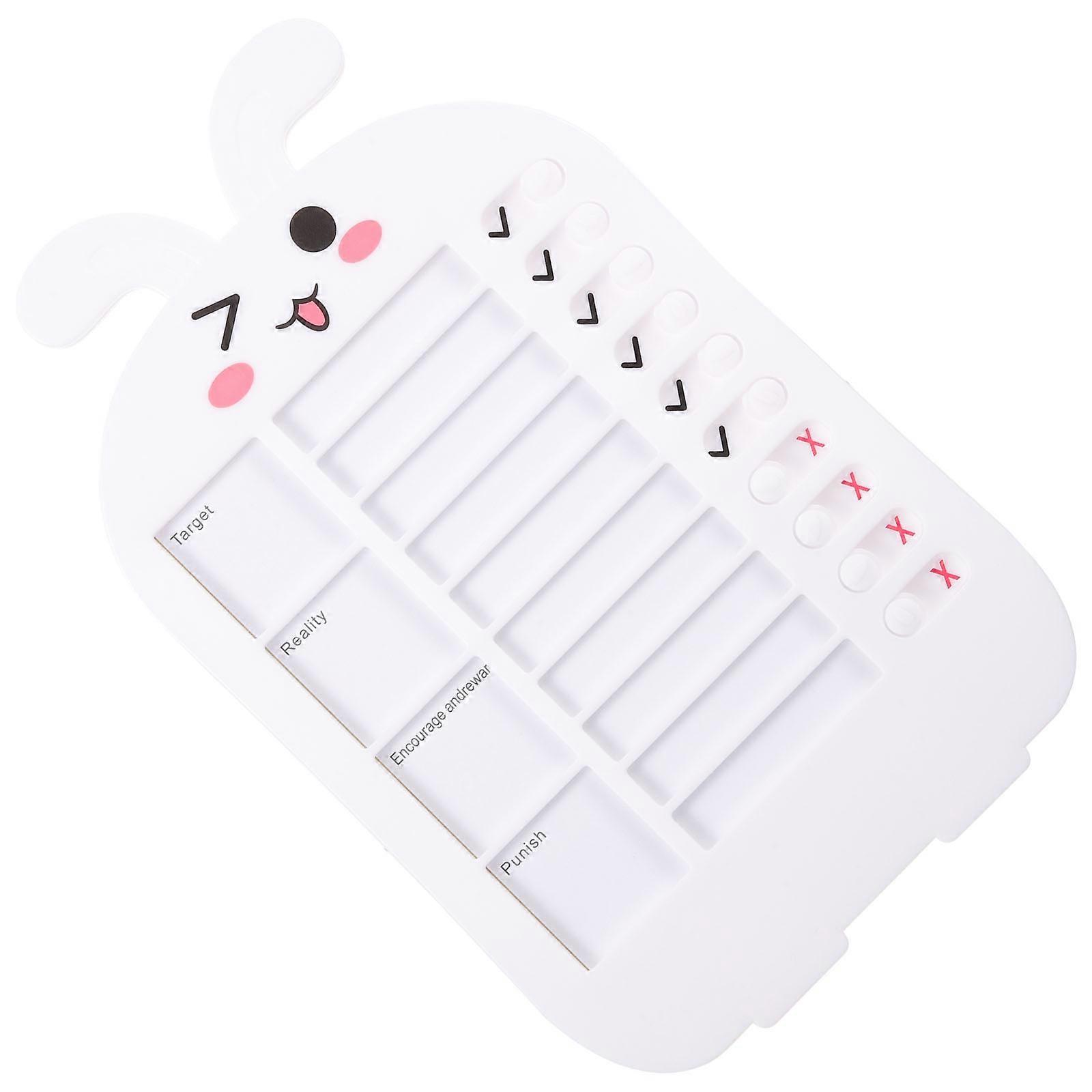 Chore Chart For Kids 4 Sets Task Planning Home School Routine Development 24x15cm White