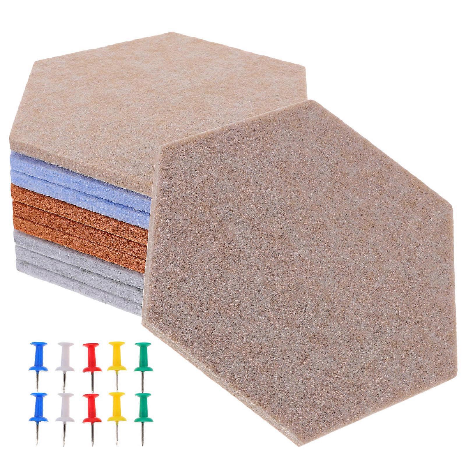 50Pcs Hexagon Pin Board For DIY Projects Homeowners Children's Room Decoration Thick Tiles
