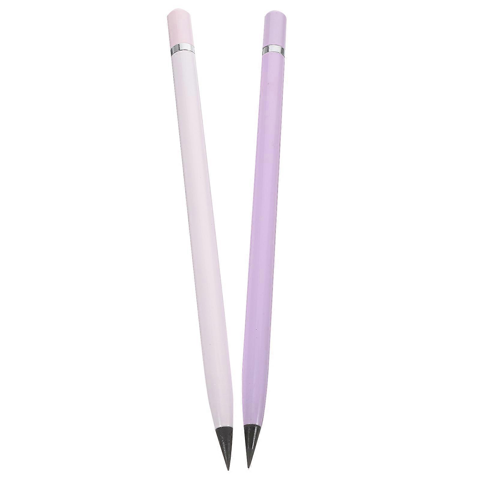Inkless Pen Metal Pencil for Writing Use 6Pcs Assorted Color Pack