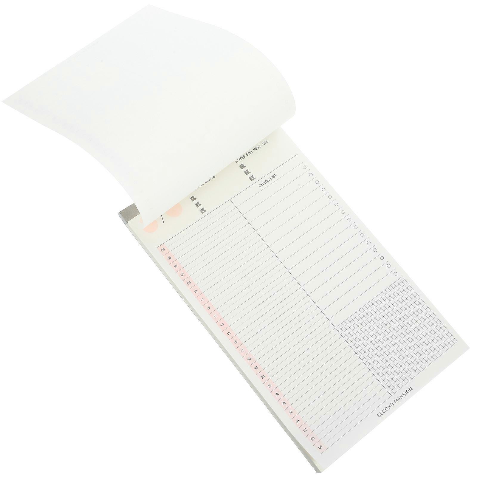 5Pcs Household Planner Note Pad Tearable Notepad For Travelers With Simple Design And Rectangular Shape Ideal For Vacations And Trips