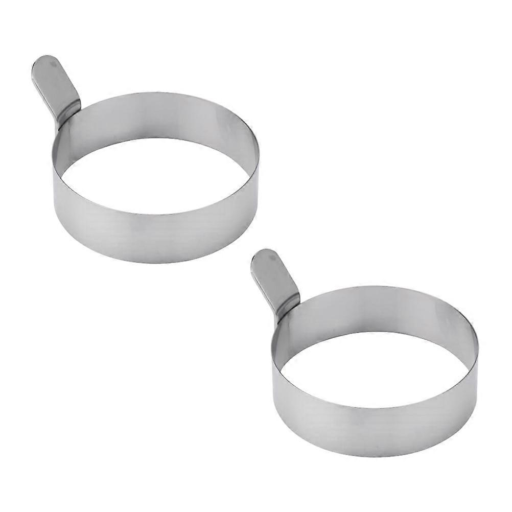 Kitchen Tool Stainless Steel Egg Ring for Cooking 6Pcs Nonstick Silver Ring