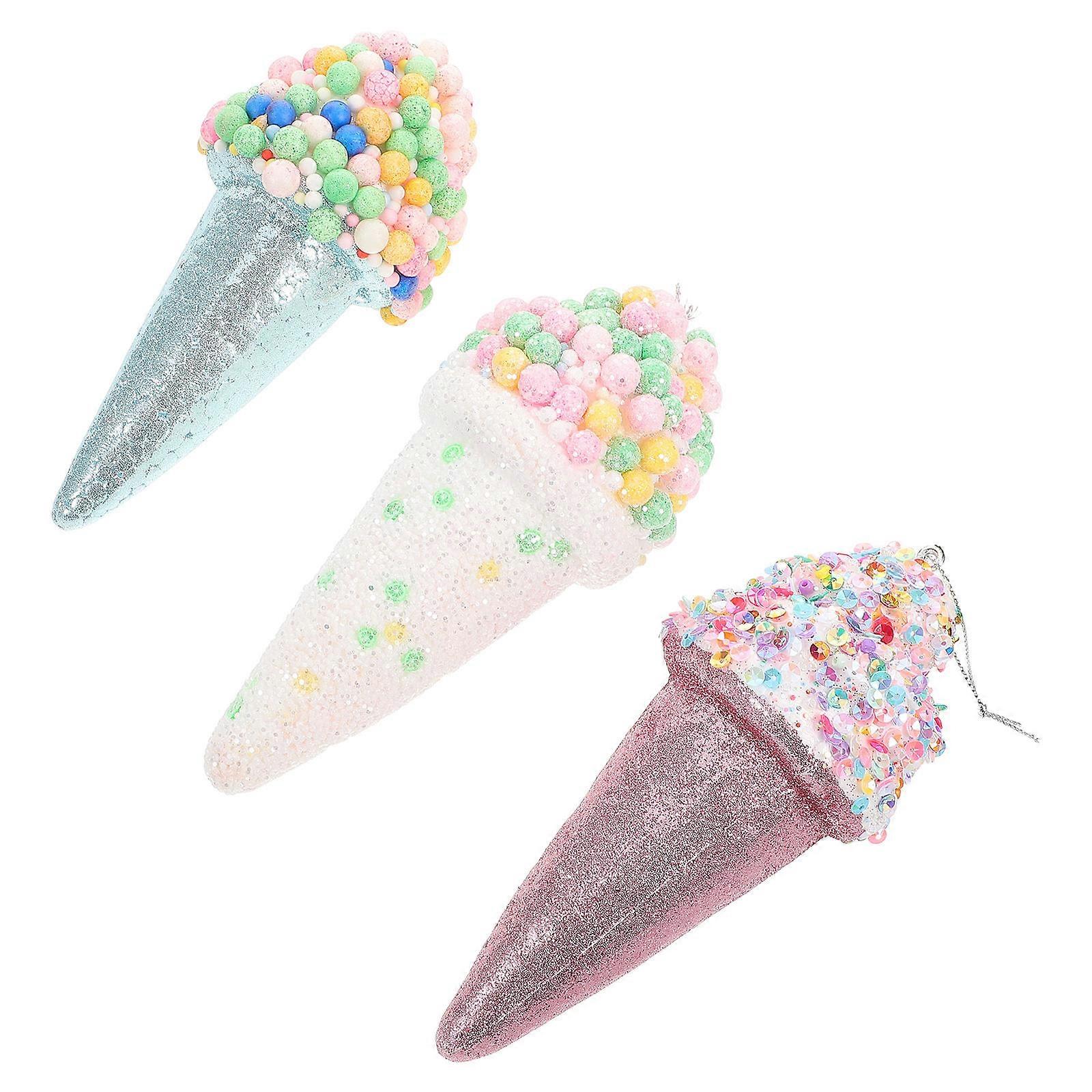 Ice Cream Table Centerpieces Hanging Ice Cream Ornaments 6Pcs Set