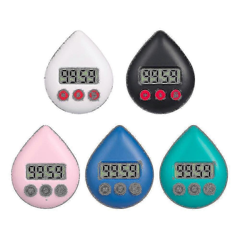 Mini Digital Timer Waterproof Energy-saving Digital Shower Timer (black)