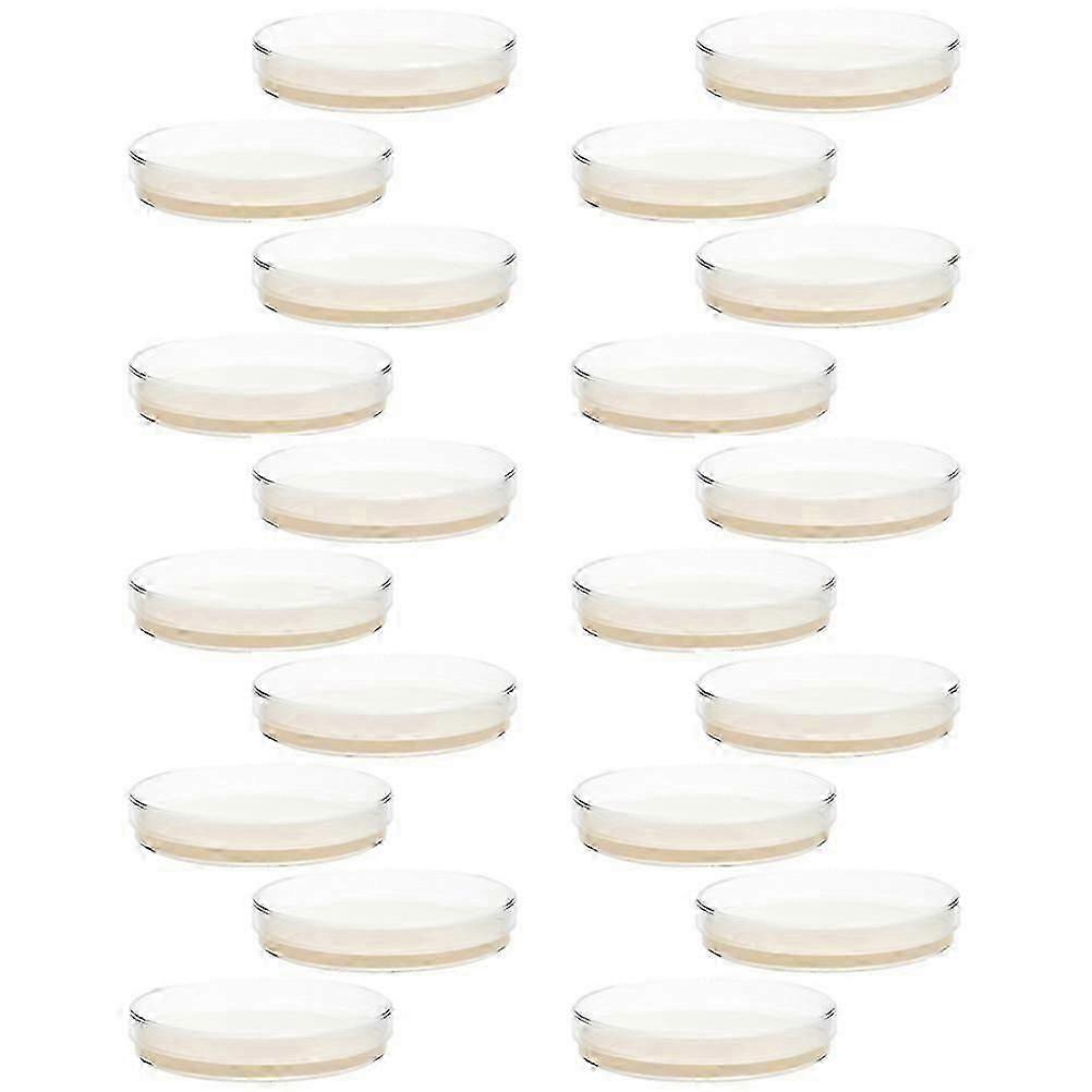 20 Pre-Poured Agar Petri Dishes - Essential Science Experiment Supplies for Lab Use