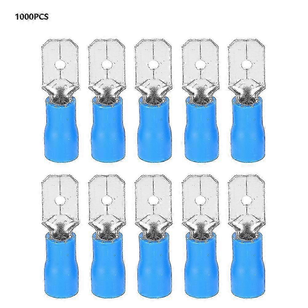 1000Pcs MDD2-250 Cold Pressed Brass Crimp Terminal Connectors for Electric Engineering