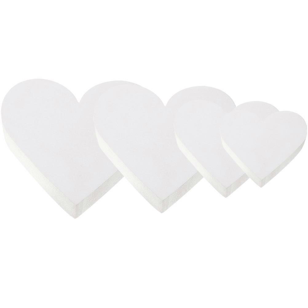 Foams Cake Models Heart-Shaped for Practicing 4Pcs Baking Cake Decorations
