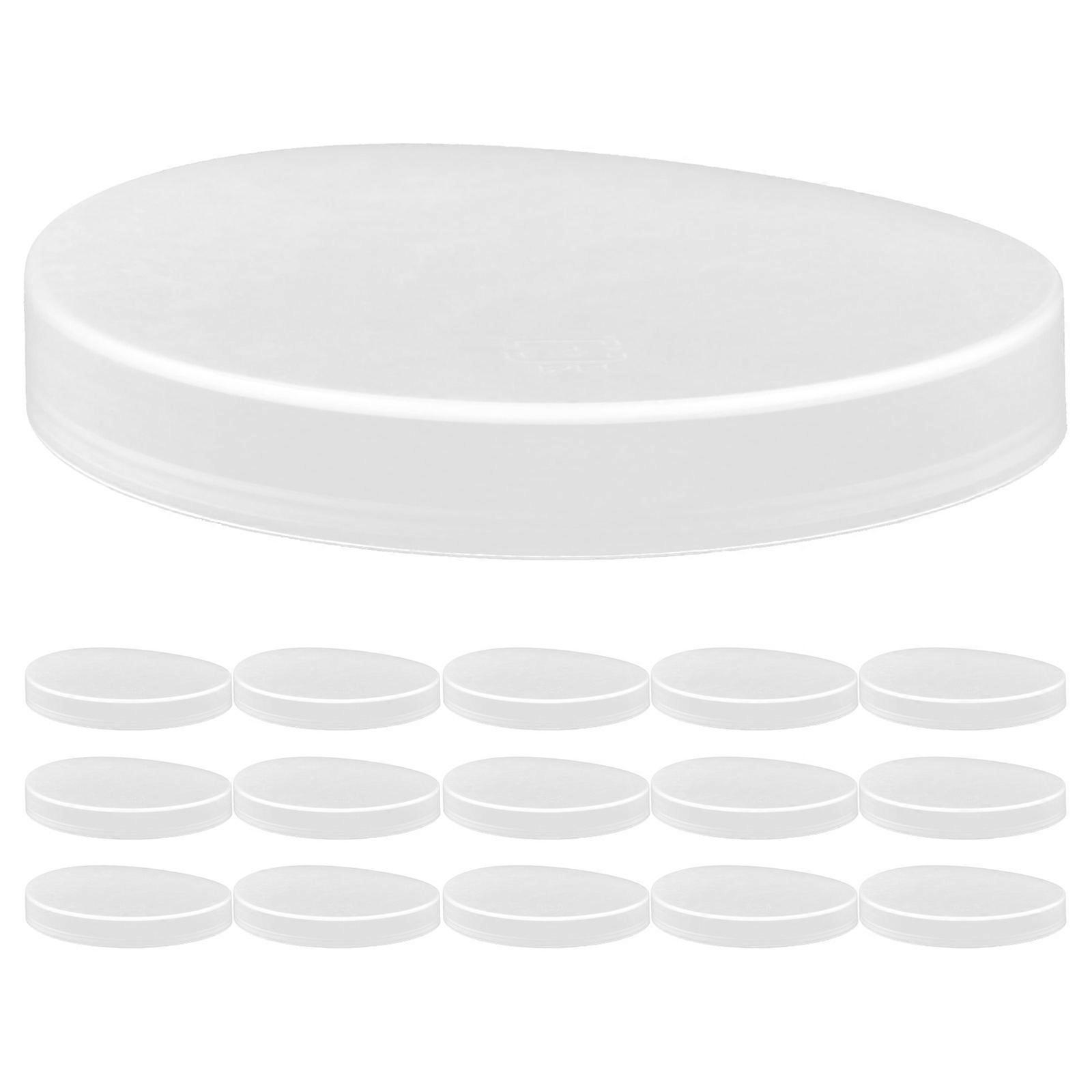 Transparent Milk Bottle Caps Replacement Lids for Bottles 50Pcs Reusable Caps