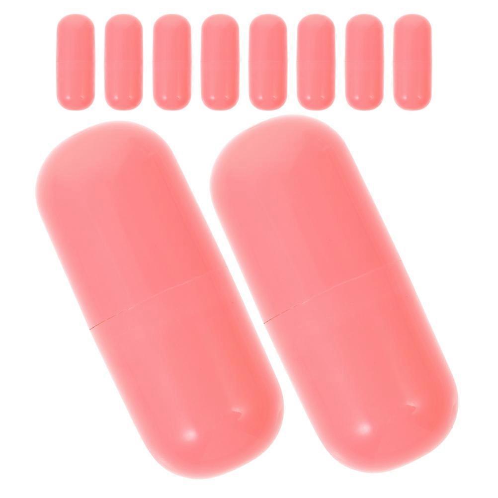 Lip Balm Containers Tubes Mini Lip Gloss Storage Boxes for 40Pcs Pink