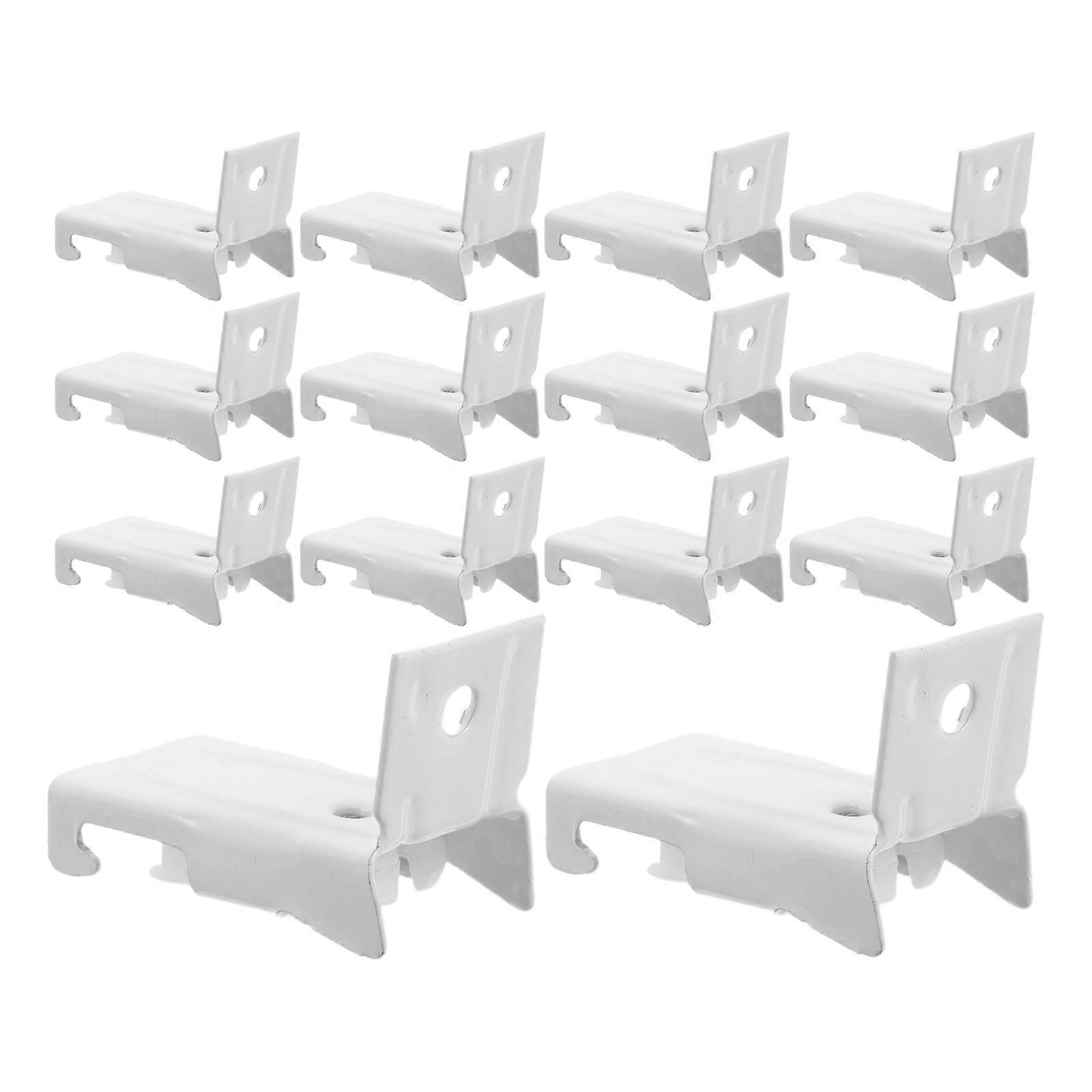 Top Mount Curtain Hardware Precision Positioning Sturdy Iron Material Suitable for Various Wall Materials 20Pack