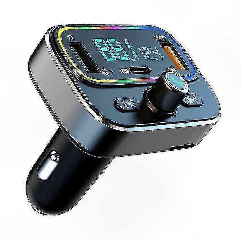 Bluetooth Car FM Transmitter with PD 3.0 Wireless o Playback Support