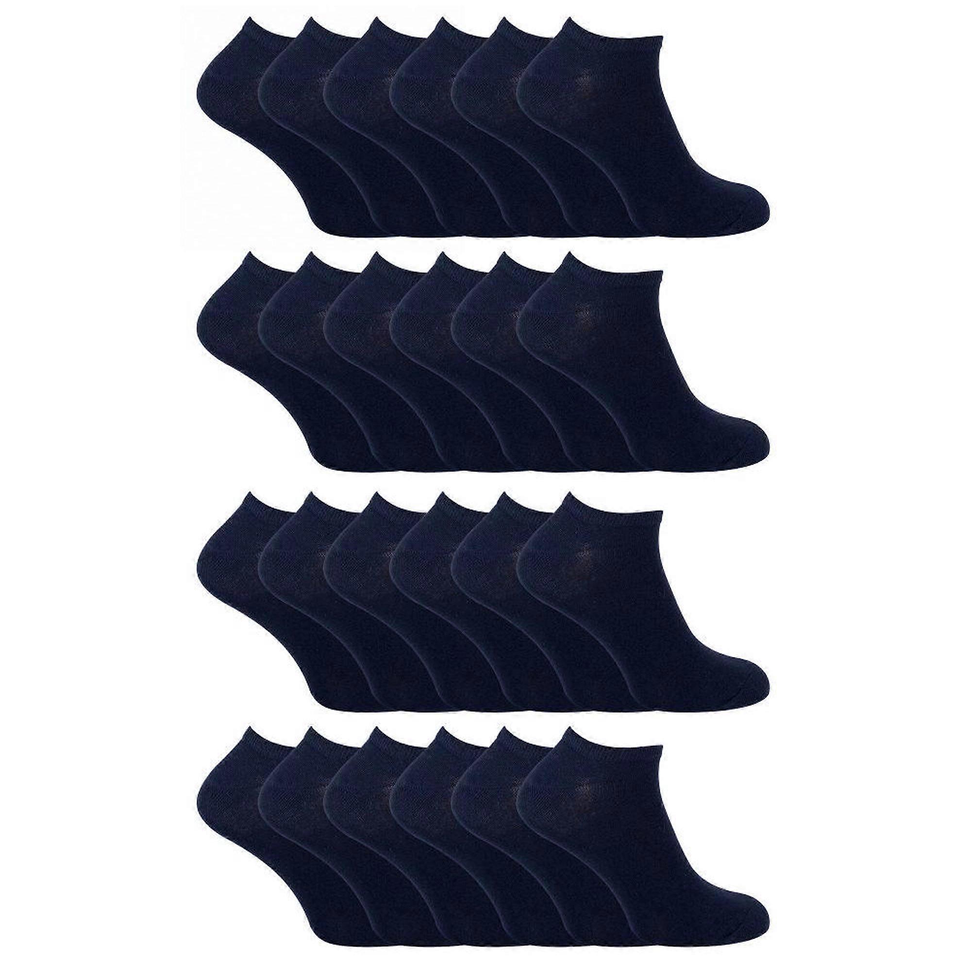 Sock Snob - 24 Pack Multipack Kids Cotton Trainer Socks