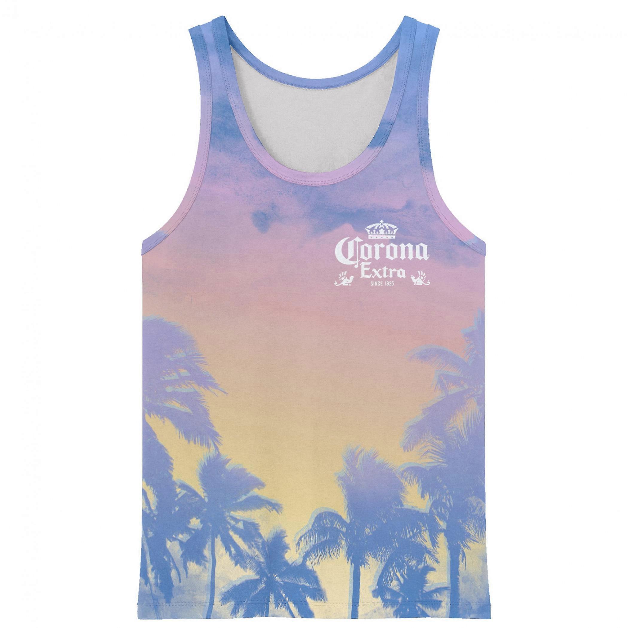 Corona Extra Palm Tree Sunset Tank Top