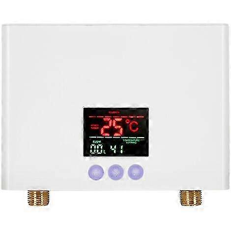 25-26 Electric Tankless Hot Water Heater For Bathroom, Safe And Smart Instant Water Heater With Constant Temperature Feature, 220V-50Hz/ 110V- 50 Hz
