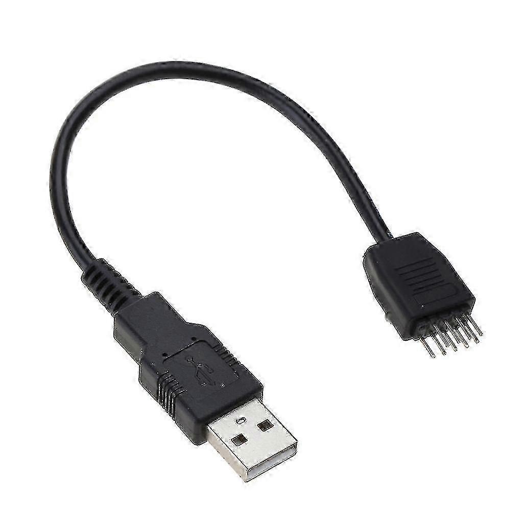 9pin Usb Header Male 1 To 1 Male Extension Splitter Cable Connector Adapter