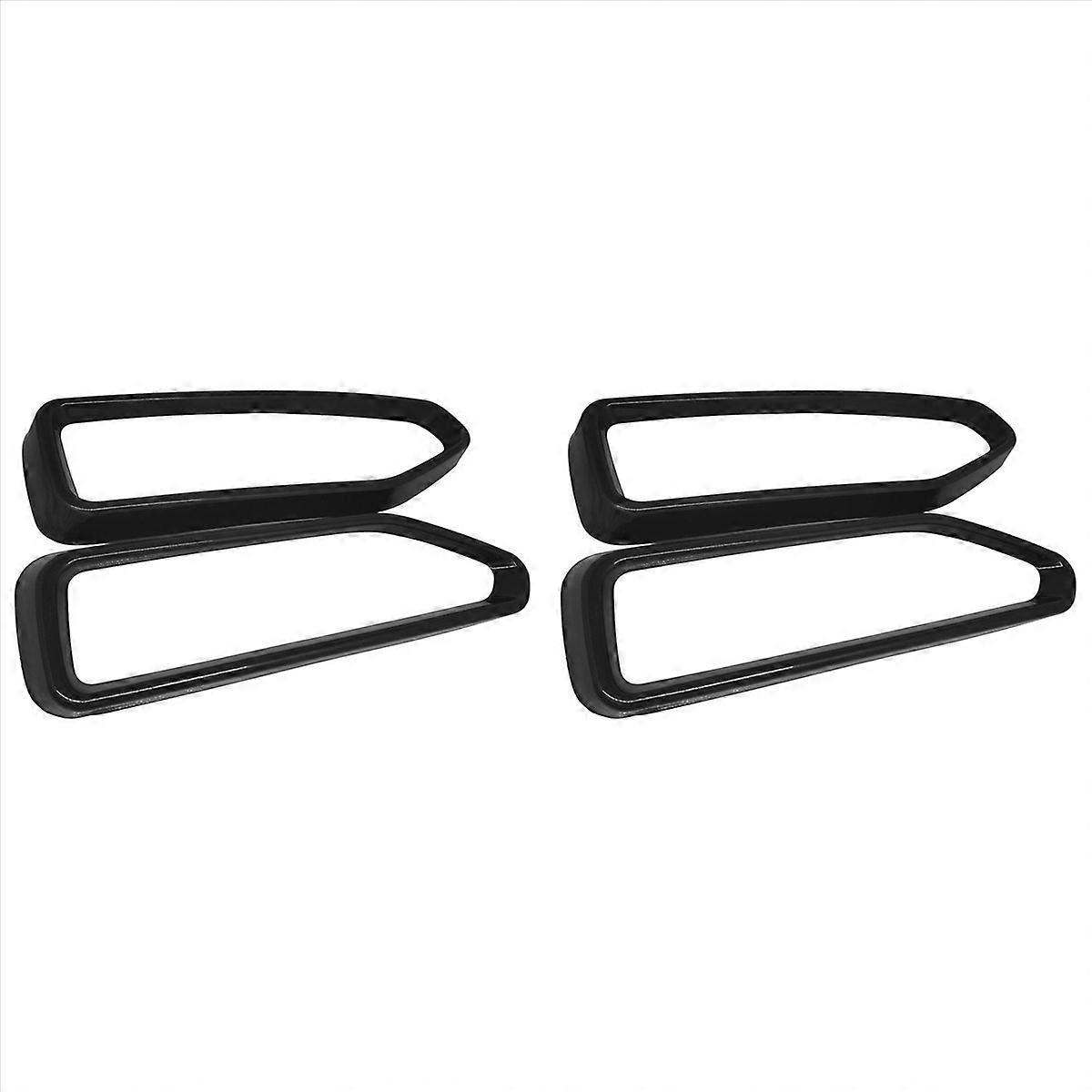 4x Car Single Hole Tailpipe Frame Decor Accessories Exhaust Muffler Decorative Frame for 7 Series G1