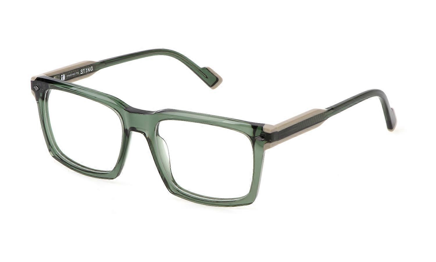 Eyewear Frames Sting VST507 0M26 Green Transparent 54/18/145 MAN