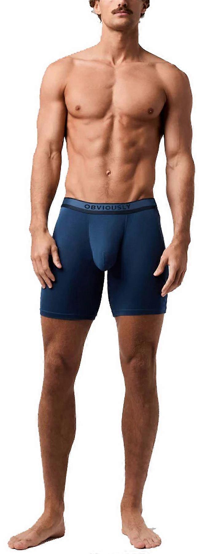 Obviously PrimeMan Boxer Brief 6inch Leg - Titan Blue