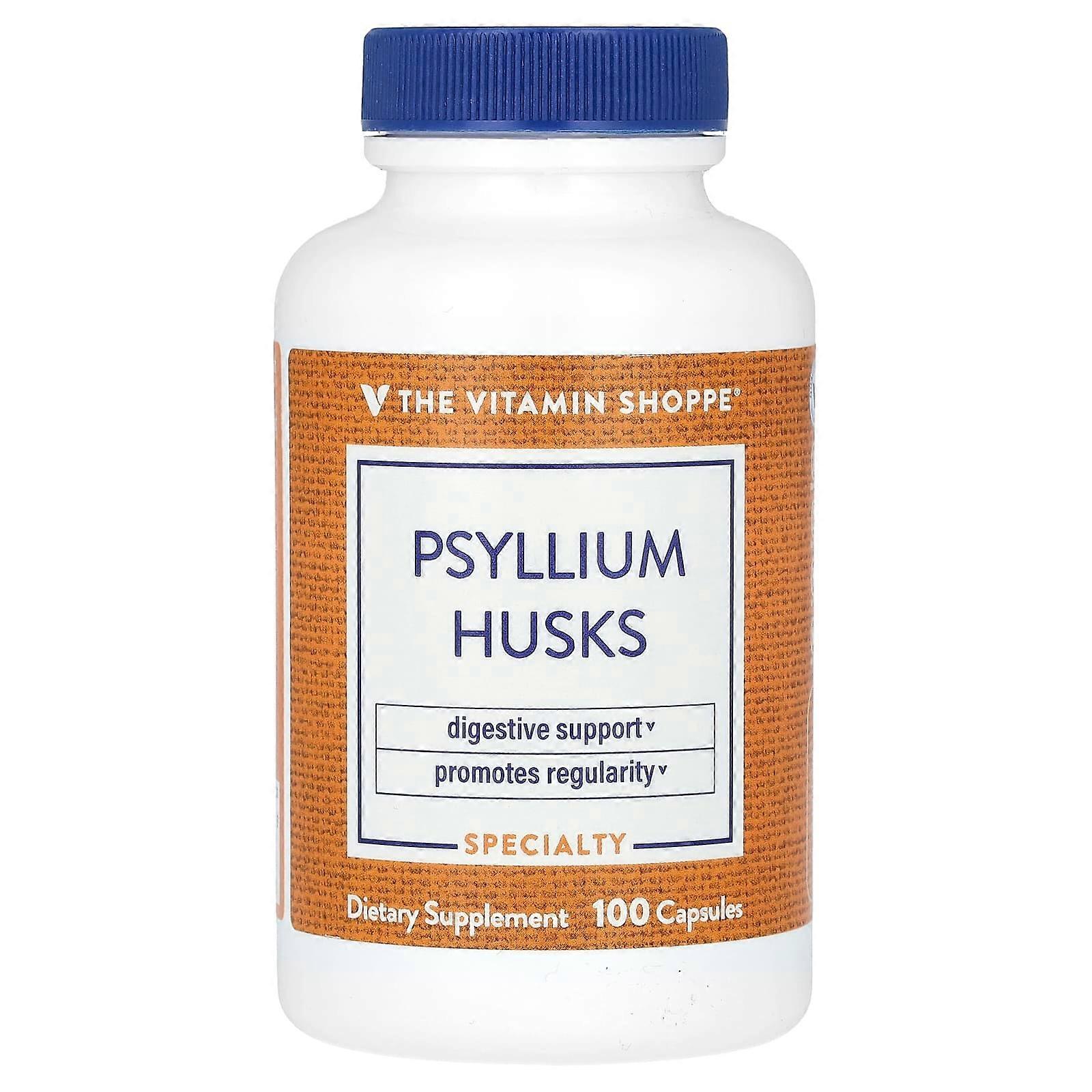 Psyllium Husks, 100 Capsules