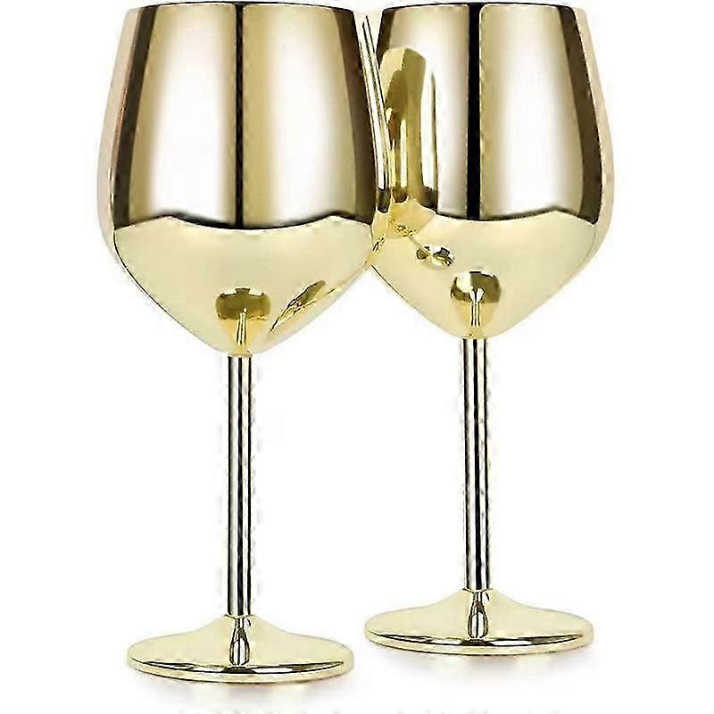 25-26 2-Pack Shatterproof Stainless Goblets - 18oz Outdoor-Ready Drinkware