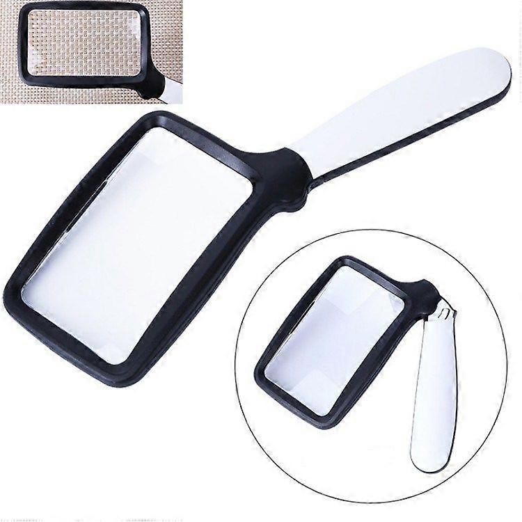 HD Acrylic Optical Lens Magnifying Glass Folding With LED Lights