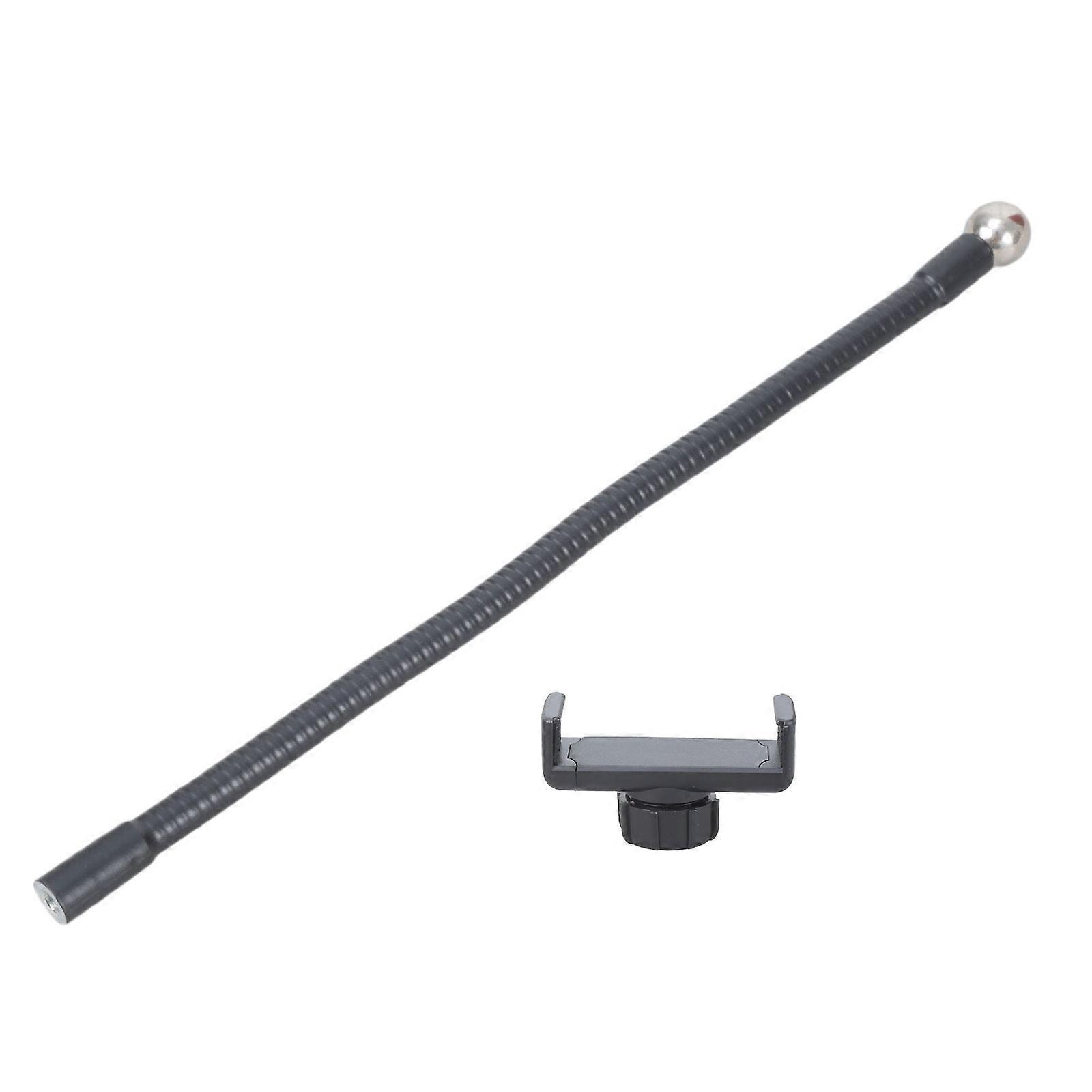 Photography Phone Rack 1/4" Female Threaded Metal Flexible Arm For Content Creation 360 Degree Rotation Adjustable Clamp Multicolor