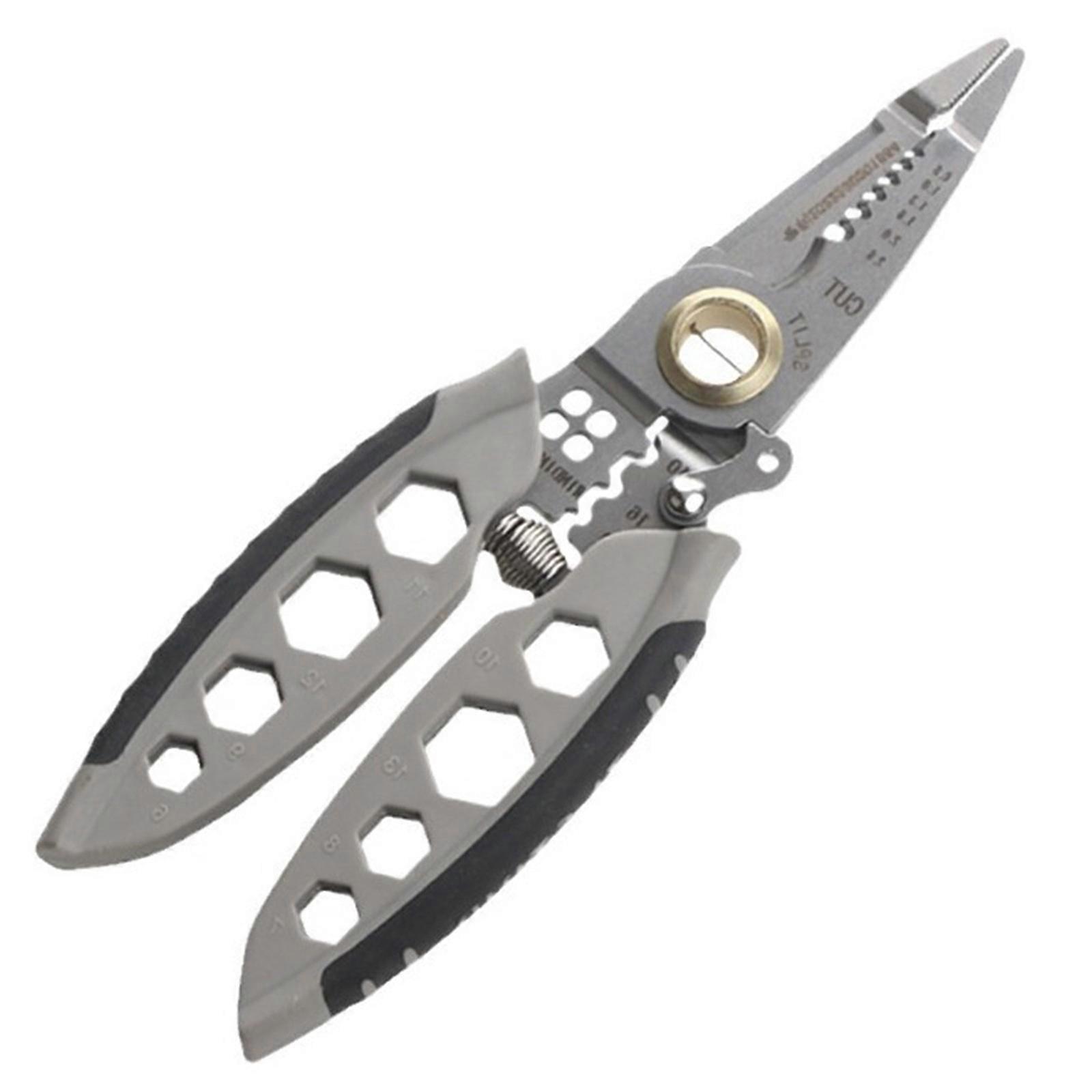 MultiTask Wire Stripper Wire Processing Tool With Insulation Stripping Precise Cutting And Reliable Terminals Crimping Multicolor