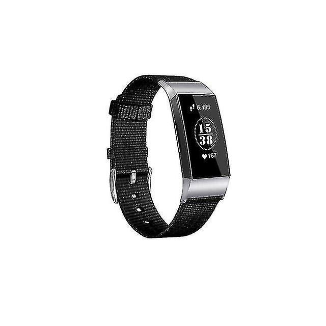 Home Game Console Accessories Breathable Woven Fabric Watch Band For Fitbit Charge 3 Green Armed
